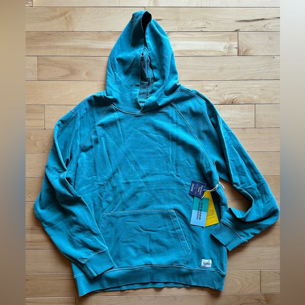 Fair Harbor Teal Hoodie NWT
